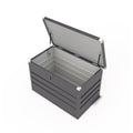 Anthracite metal garden storage box, 300 L